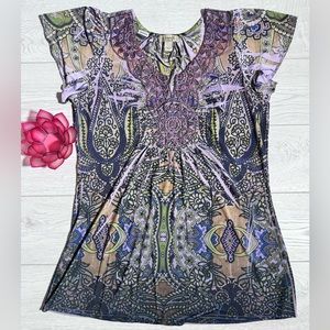 One World Short Sleeve Top - Size Large